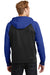 Sport-Tek ST236 Mens Sport-Wick Moisture Wicking Fleece Hooded Sweatshirt Hoodie Black/Royal Blue Back