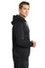 Sport-Tek ST250 Mens Tech Moisture Wicking Fleece Hooded Sweatshirt Hoodie Black Side