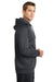 Sport-Tek ST250 Mens Tech Moisture Wicking Fleece Hooded Sweatshirt Hoodie Heather Graphite Grey Side