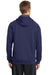 Sport-Tek ST250 Mens Tech Moisture Wicking Fleece Hooded Sweatshirt Hoodie Navy Blue Back