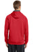 Sport-Tek ST250 Mens Tech Moisture Wicking Fleece Hooded Sweatshirt Hoodie Red Back