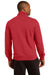Sport-Tek ST253 Mens Fleece 1/4 Zip Sweatshirt Red Back