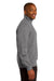 Sport-Tek ST253 Mens Fleece 1/4 Zip Sweatshirt Heather Vintage Grey Side