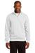 Sport-Tek ST253 Mens Fleece 1/4 Zip Sweatshirt White Front