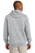 Sport-Tek ST254 Mens Fleece Hooded Sweatshirt Hoodie Heather Grey Back