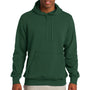 Sport-Tek Mens Shrink Resistant Fleece Hooded Sweatshirt Hoodie - Forest Green