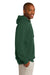 Sport-Tek ST254 Mens Fleece Hooded Sweatshirt Hoodie Forest Green Side