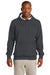 Sport-Tek ST254 Mens Fleece Hooded Sweatshirt Hoodie Heather Graphite Grey Front