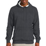 Sport-Tek Mens Shrink Resistant Fleece Hooded Sweatshirt Hoodie - Heather Graphite Grey