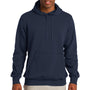 Sport-Tek Mens Shrink Resistant Fleece Hooded Sweatshirt Hoodie - True Navy Blue
