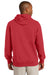 Sport-Tek ST254 Mens Fleece Hooded Sweatshirt Hoodie Red Back