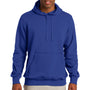 Sport-Tek Mens Shrink Resistant Fleece Hooded Sweatshirt Hoodie - True Royal Blue