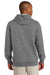 Sport-Tek ST254 Mens Fleece Hooded Sweatshirt Hoodie Heather Vintage Grey Back