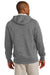 Sport-Tek ST258 Mens Fleece Full Zip Hooded Sweatshirt Hoodie Heather Vintage Grey Back