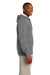 Sport-Tek ST258 Mens Fleece Full Zip Hooded Sweatshirt Hoodie Heather Vintage Grey Side
