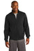 Sport-Tek ST259 Mens Fleece Full Zip Sweatshirt Black Front