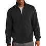 Sport-Tek Mens Shrink Resistant Fleece Full Zip Sweatshirt - Black