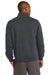 Sport-Tek ST259 Mens Fleece Full Zip Sweatshirt Heather Graphite Grey Back