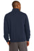 Sport-Tek ST259 Mens Fleece Full Zip Sweatshirt Navy Blue Back