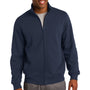 Sport-Tek Mens Shrink Resistant Fleece Full Zip Sweatshirt - True Navy Blue