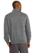 Sport-Tek ST259 Mens Fleece Full Zip Sweatshirt Heather Vintage Grey Back
