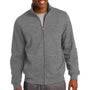 Sport-Tek Mens Shrink Resistant Fleece Full Zip Sweatshirt - Heather Vintage Grey