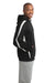 Sport-Tek ST265 Mens Fleece Hooded Sweatshirt Hoodie Black/White Side