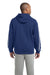 Sport-Tek ST265 Mens Fleece Hooded Sweatshirt Hoodie Royal Blue/White Back
