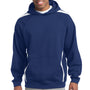 Sport-Tek Mens Shrink Resistant Fleece Hooded Sweatshirt Hoodie - True Royal Blue/White