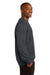 Sport-Tek ST266 Mens Fleece Crewneck Sweatshirt Heather Graphite Grey Side