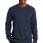 Sport-Tek Mens Shrink Resistant Fleece Crewneck Sweatshirt - True Navy Blue