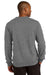 Sport-Tek ST266 Mens Fleece Crewneck Sweatshirt Heather Vintage Grey Back