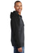 Sport-Tek ST269 Mens Fleece Full Zip Hooded Sweatshirt Hoodie Heather Graphite Grey/Black Side