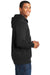 Sport-Tek ST271 Mens Lace Up Fleece Hooded Sweatshirt Hoodie Black Side