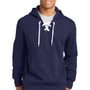 Sport-Tek Mens Lace Up Fleece Hooded Sweatshirt Hoodie - True Navy Blue