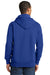 Sport-Tek ST271 Mens Lace Up Fleece Hooded Sweatshirt Hoodie Royal Blue Back