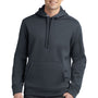 Sport-Tek Mens Repel Moisture Wicking Hooded Sweatshirt Hoodie - Graphite Grey