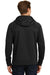 Sport-Tek ST295 Mens Rival Tech Moisture Wicking Fleece Full Zip Hooded Sweatshirt Hoodie Black Back