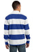 Sport-Tek ST301 Mens Classic Rugby Long Sleeve Polo Shirt Royal Blue/White Back