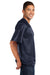 Sport-Tek ST307 Mens Short Sleeve V-Neck T-Shirt Navy Blue Side