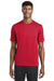 Sport-Tek ST320 Mens Tough Moisture Wicking Short Sleeve Crewneck T-Shirt Red Front