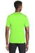 Sport-Tek ST320 Mens Tough Moisture Wicking Short Sleeve Crewneck T-Shirt Neon Green Back