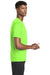 Sport-Tek ST320 Mens Tough Moisture Wicking Short Sleeve Crewneck T-Shirt Neon Green Side