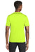 Sport-Tek ST320 Mens Tough Moisture Wicking Short Sleeve Crewneck T-Shirt Neon Yellow Back