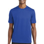 Sport-Tek Mens Tough Moisture Wicking Short Sleeve Crewneck T-Shirt - True Royal Blue