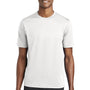 Sport-Tek Mens Tough Moisture Wicking Short Sleeve Crewneck T-Shirt - White