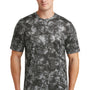 Sport-Tek Mens Mineral Freeze Moisture Wicking Short Sleeve Crewneck T-Shirt - Black