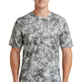 Sport-Tek Mens Mineral Freeze Moisture Wicking Short Sleeve Crewneck T-Shirt - Dark Smoke Grey