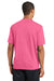 Sport-Tek ST340 Mens RacerMesh Moisture Wicking Short Sleeve Crewneck T-Shirt Pink Back