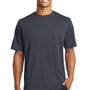 Sport-Tek Mens RacerMesh Moisture Wicking Short Sleeve Crewneck T-Shirt - Graphite Grey